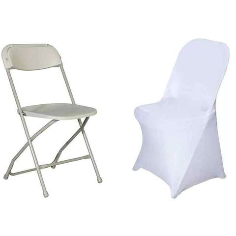 Buy White Black Chair Cover Spandex Folding Banquet Wedding Party