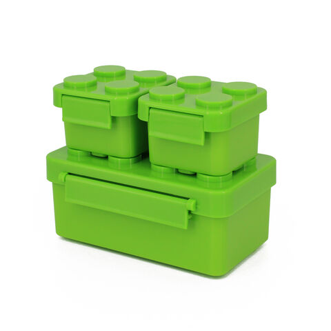 Loncheras Bento de plástico para niños – Contenedores de almuerzo para  niños grandes para la escuela, lonchera portátil de silicona para niños