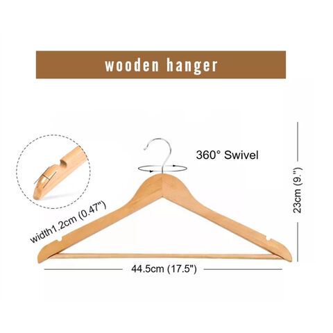 Buy Wholesale China Eco Friendly Bamboo Hanger Square Head Coat Hanger ...