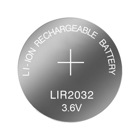 Buy Wholesale China Rechargeable Button Cell Battery Lir2032 3.6v 40mah Lithium  Ion Coin Battery Lir2032 & Lithium Ion Batteries at USD 0.19