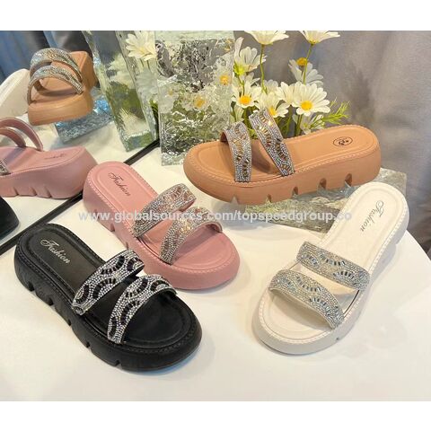 Compre Novas Sandálias Da Moda Com Tiras Para Mulheres 2023