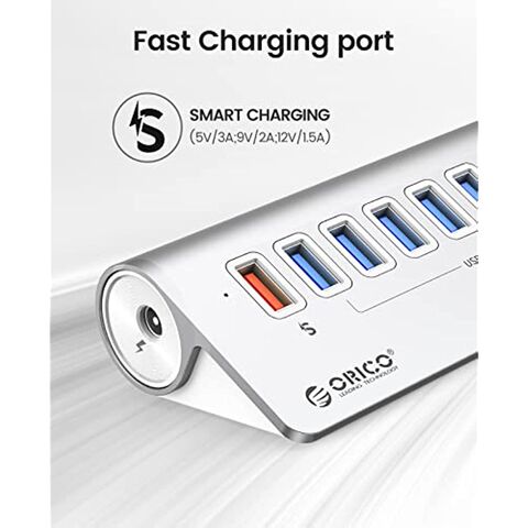 10-Port USB 3.2 Gen 1 Mountable Charging and SuperSpeed Data Hub