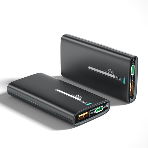 شاحن هاتف محمول GaN 65 واط USB-A + Type-C شاحن سريع يدعم PD3.0/QC4+/PPS/AFC/SCP/FCP. المحولات: متوفرة بالاتحاد الأوروبي/المملكة المتحدة/أستراليا.