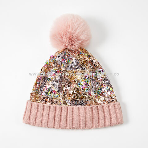 Autumn/Winter Multicolor Hairball Knit Hats