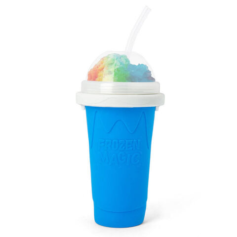 Frozen Magic Cup Four Color Food Grade Silicone Slushy Maker DIY Smoothie Cup TIK TOK Pinch Cup for sale at factory direct price