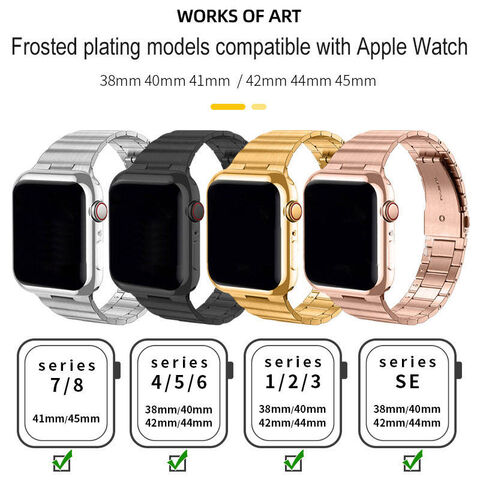 Man Women Business Strap For Apple Watch Band 8 Ultra 49mm 7 SE 6 5 4 3  41mm 45mm Iwatch Series 38 42mm 44mm 40mm Steel Bracelet