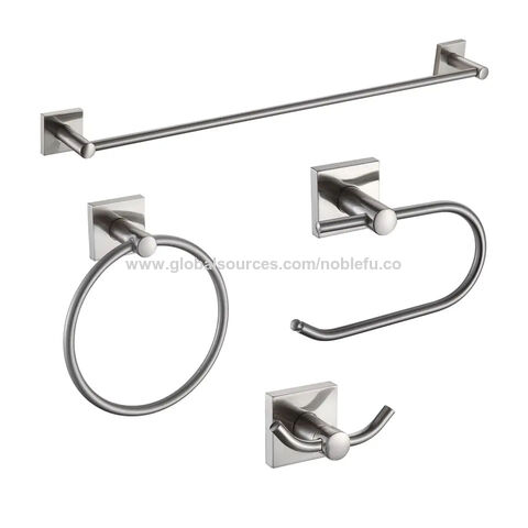The Brushed Stainless Steel Bath Accessories