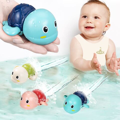 New Hot Baby Bath Toys Kids Bath Toys For Toddlers 1-3, Mold Free Wind Up  Pull & Go Pool Swimming Animals Water Squirter Toys For Kids
