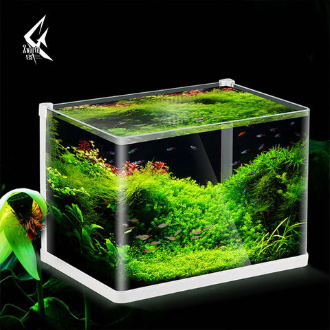 Buy Wholesale China Small Desktop Landscaping Fish Tank Without Water