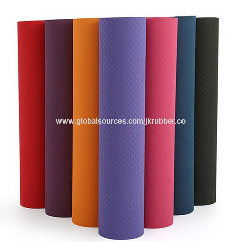 Compre Estera Gruesa De Yoga, Esterilla De Ejercicio De Goma Pu  Antideslizante Ecológica y Esterilla De Yoga Gruesa de China por 8.99 USD