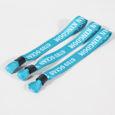 Custom Logo Concert Cloth Wristband Sublimation Bracelets with Clip - China  Bracelets and Bracelets Bangles price