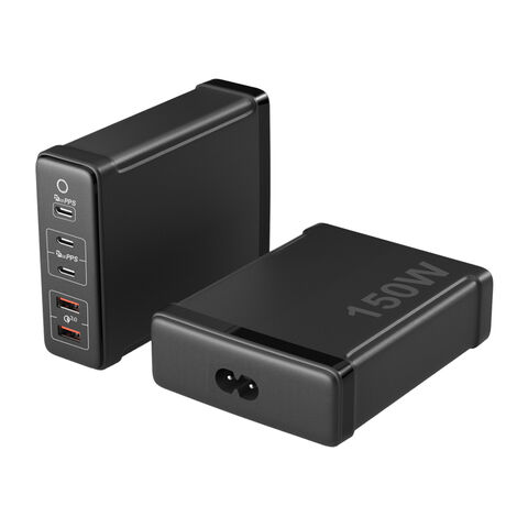 Cargador USB C de 120W, Cargador múltiple USB 【4USB-C + 2USB-A
