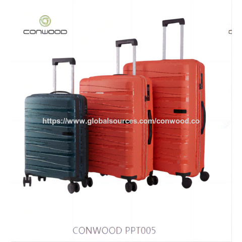 Juego de maletas personalizado de material PP 2024, trolley de viaje ESTILO TAILANDIA for sale at factory direct price