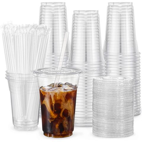 Comfy Package Vasos de plástico duro transparente 1 onza – 100
