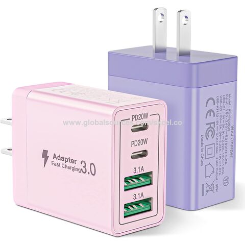 for iPhone 14 PRO Max USB-C Power Adapter 2 in 1 Pins Type C Port Fast  Phone Block Us Plug 35W Dual Port USB C Charger - China Type C Travel  Charger