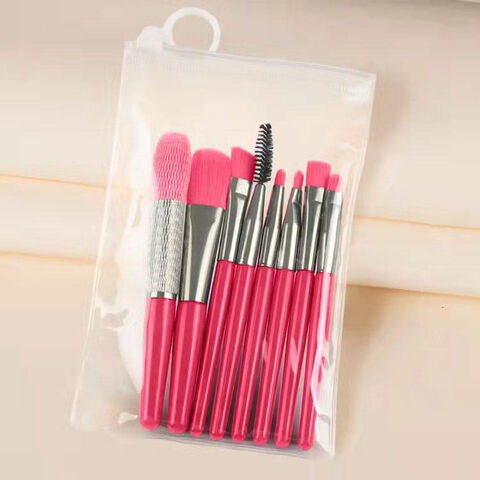 Personalised Pink Makeup Brush Set Diamonte Makeup Brushes 