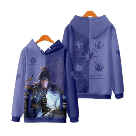 Fornecedor Personalização Rei da Glória jogo várias roupas de herói homens e mulheres moletom de manga comprida roupas de outono e inverno for sale at factory direct price