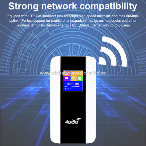 Router 4G LTE Wireless Wifi Modem Portatile 150Mbps 3000mAh Power Bank  Router Wireless Mobile For Auto Display LCD Router