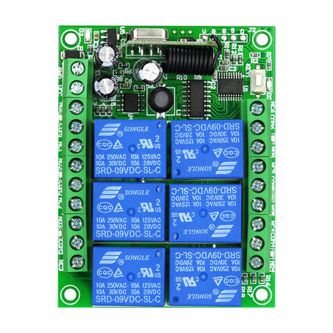 Wireless RF Remote Control Switch Kit with 8 way DC 12V Relay