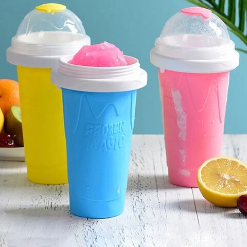Frozen Magic Cup Food Grade Silicone Slushy Making Machine Smoothie Cooling Slushie Maker Cup for sale at factory direct price