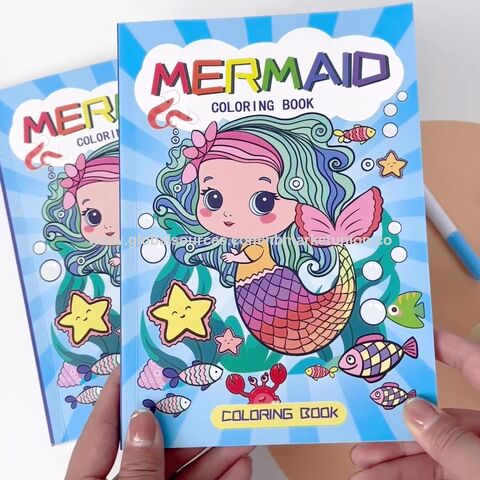 Mermaid Coloring Book: For Kids Ages 4-8 (US Edition) (Silly Bear