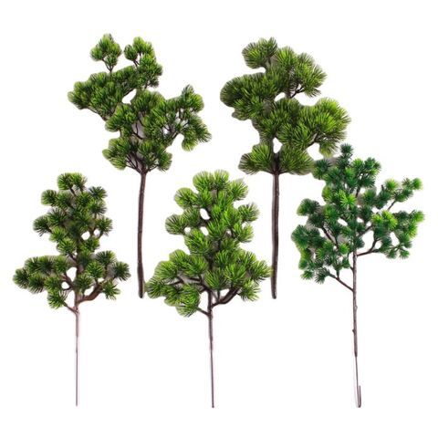 Buy Wholesale China Artificial Pine Branches And Leaves Bonsai Flower  Material Decorative Plant Artificial Flower Thuja Plastic Trees Not Support  & Plastic Pine Tree at USD 0.5