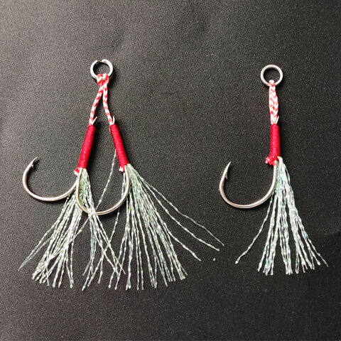 High Carbon Steel Pike Assist Jig Hooks For Slow Pitch Jigging