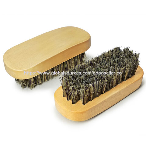 Brosse à chaussures en bois de hêtre avec poils naturels, brosse à vêtements, brosse à chaussures, protection de l'environnement for sale at factory direct price