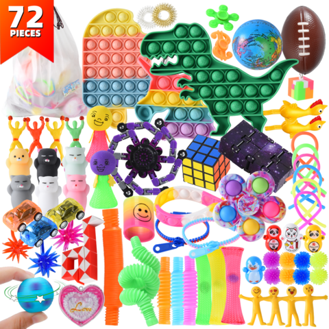 Rainbow Push Bubble Animal Brinquedos, Squeeze Stress Reliever, Mini Jogo,  Brinquedo Sensorial, Simples Dimple, Relaxar