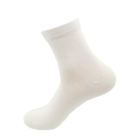 Men's combed cotton socks - white