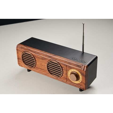 Wooden Retro Radio, Am Sw Fm Radio, Wireless Bluetooth Speaker