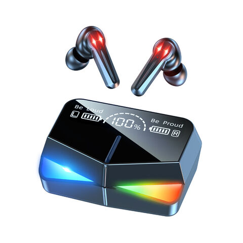 TWS True Wireless Bluetooth 5.0 - Auriculares inalámbricos de baja  latencia, sonido estéreo de alta fidelidad con micrófono, IPX5 impermeable  con