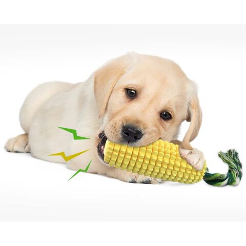 Juguetes para Masticar para Perros Masticadores Agresivos, Juguetes Interactivos Indestructibles, Resistentes y Duraderos con Sonido, Juguete de Palo de Maíz para la Dentición de Cachorros for sale at factory direct price