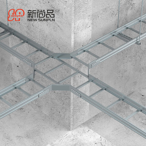 Waterproof Aluminum Ventilated Cable Tray Support Raceway Powder Coated  400X100 Outdoor Metal Steel Cable Tray - China Aluminium Ladder, Rail Steel