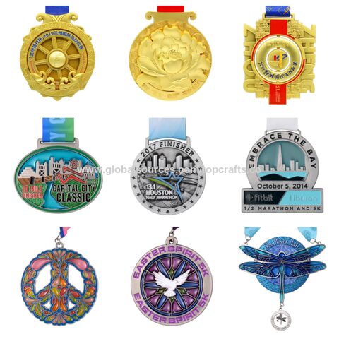 100 paquetes de medallas de oro para niños de plástico ganador medallas de  oro para niños