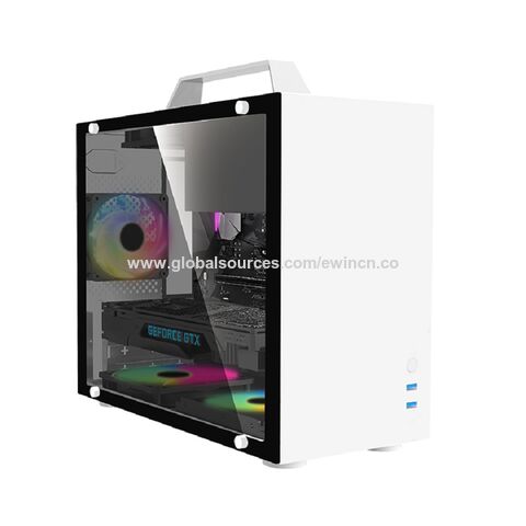 All Aluminum Desktop Mini Pc Case Aluminum Gold Itx Small Aluminum Case ...