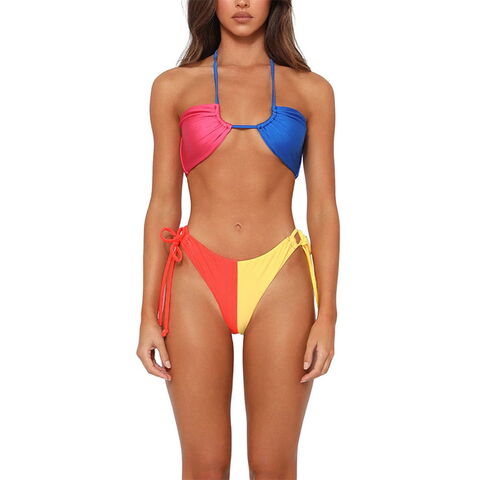 Nouvel Ensemble de Bikini Imprimé Sexy Maillots de Bain Femmes 2022 Push Up Rembourré Bikinis Baigneuses Bandage Maillot de Bain Bikini for sale at factory direct price