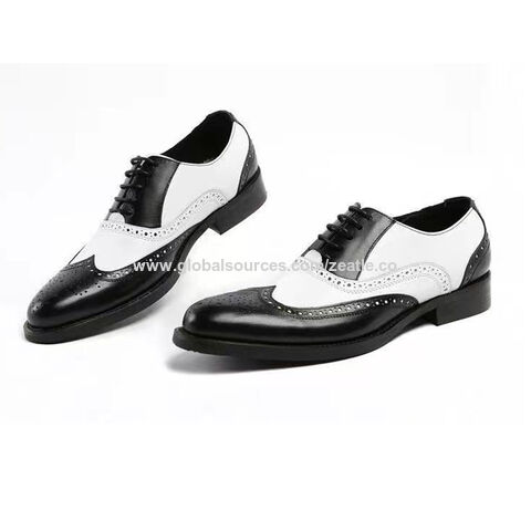 Compre Zapatos Oxford Baratos En Blanco Y Negro Marrón Y Blanco