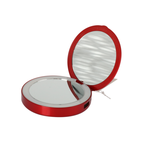 Mini miroir de maquillage avec lumière Led, petit, Portable, pliable,  Lumineux, voyage, miroir de vanité rose intelligent, outils de maquillage -  AliExpress