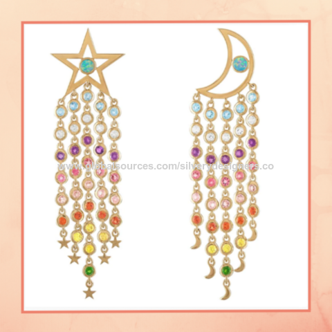 Colourful Stone Earrings  Swaabhi