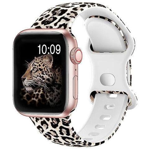 Buy Wholesale China Wholesale Leopard Design Soft Silicone Waterproof Watch  Band For Iwatch,fashion Stylish Wristband For Men,women & Iwatch Apple  Watch Bands at USD 1.86