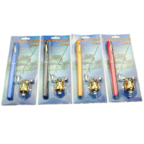1 Set Outdoor Portable Mini Pen Fishing Rod Telescopic Pocket Pen Fishing  Rod Mini Fishing Pole WIth Reel Fishing Accessories