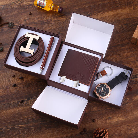 Men's Watch Gift Set Black Luxury Quartz Watches Practical Signature Pen  Fashion Man Card Holder Gifts for Husband Dad Boyfriend - Men Gift Set D |  M.catch.com.au
