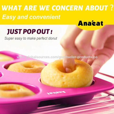 Silicone Donut Mold Non-Stick Doughnut Pastry Molds Baking Pan Chocolate  Cake Dessert DIY Biscuit Bagels