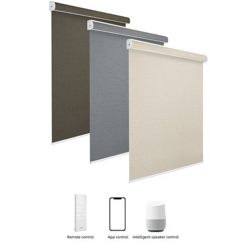 Hot sales low moq shades living room curtain fabric window easy to install blackout Tuya Smart roller blinds for windows for sale at factory direct price