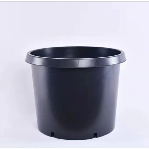 Black Plastic Nursery Pots | 1, 2, 3, 5, 7, 10, 20, 25 Gallon Plant Containers