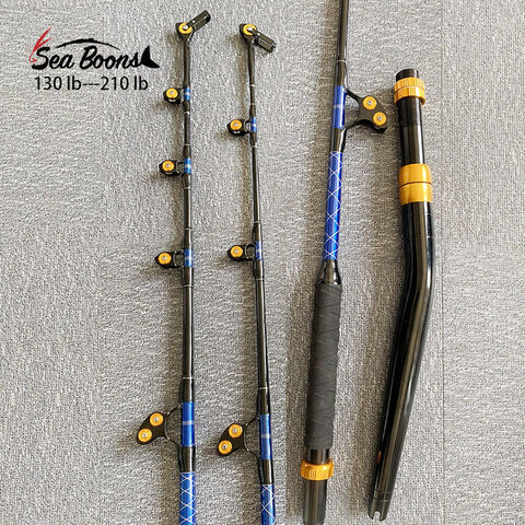 New Top Quality Salt Water Heavy Duty Boat Fishing Rod 130lb-210+