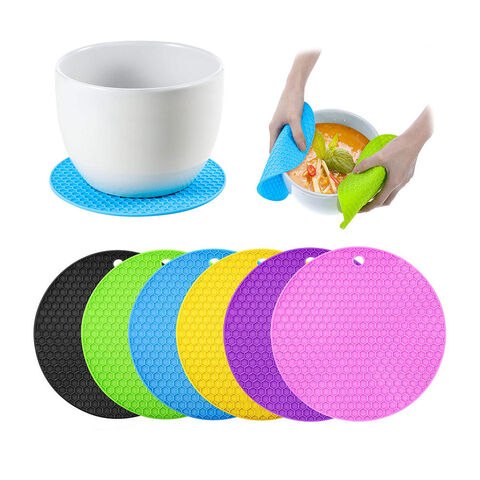 Silicone Trivets Mats, Heat Resistant Hot Pads For Kitchen Counter