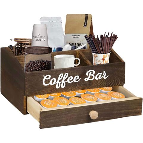 Buy Coffee Station Organizer for Countertop, Coffee Bar