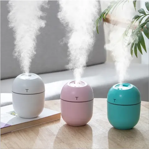 Humidificadores de llama Humidificadores de niebla fría Difusor portátil de  aceites esenciales con luz cambiante colorida Humidificador de aroma USB  Apagado automático sin agua Para